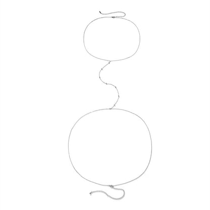 Necklace One Piece Chain Female Metal Orb Chain Body Chain Waist Chain