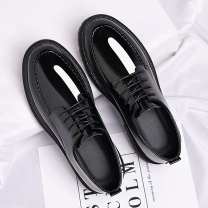 New-style Casual Leather Shoes For Men With A Polished Finish