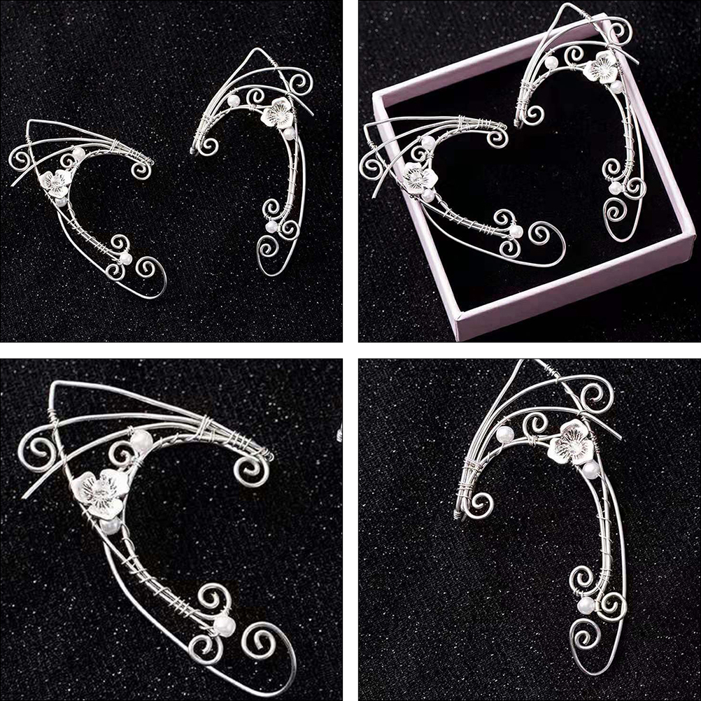 Women's Vintage Pure Handmade Ear Clip Earrings