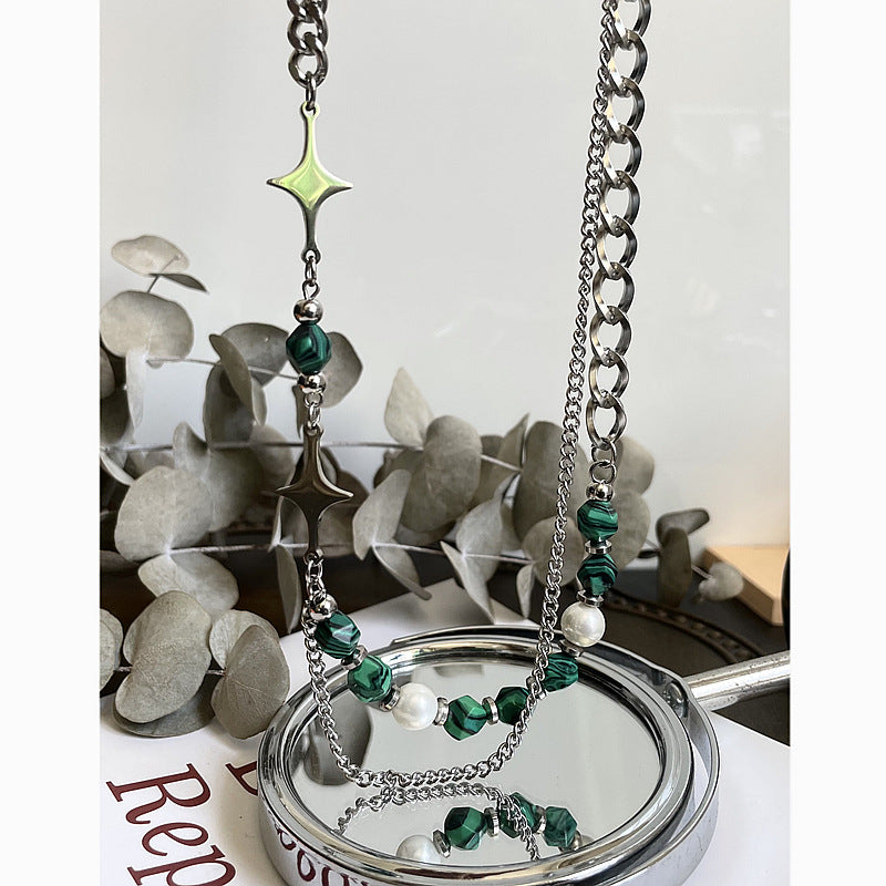 Mangxing Spliced Advanced Natural Stone Necklace For Men And Women