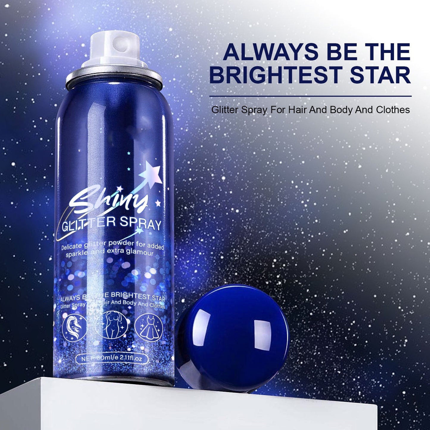 Not Easy To Makeup Party Stage Makeup Body Starry Sky Spray