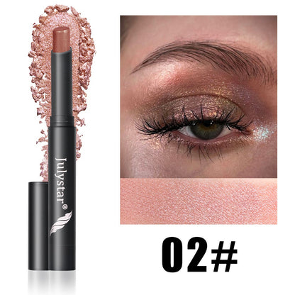 Makeup Lazy Pearlescent Rotating Eye Shadow Stick Repair Shadow Highlight Lip Brightening Integrated Multi-purpose