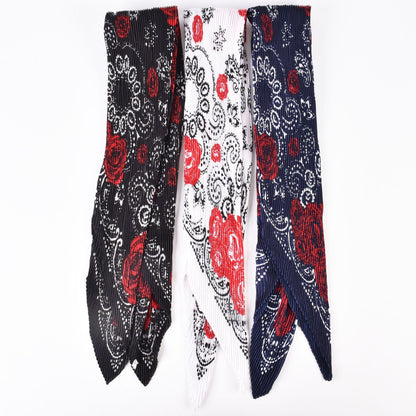 Fashion Retro Rose Pattern Large Kerchief