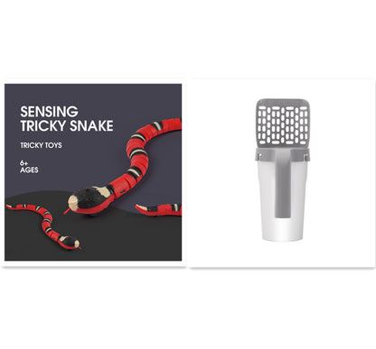 Remote Control Electric Toys Intelligent Induction Obstacle Avoidance Silver Ring Snake