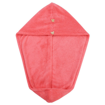 Shower Cap Coral Velvet Hair-drying Cap Thick Tricorne Absorbent Towel