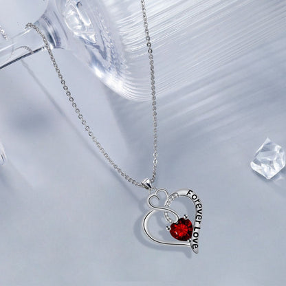 Heart-to-heart Necklace For Women Clavicle Chain Jewelry