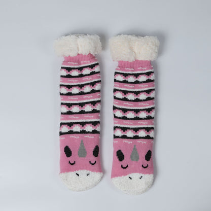 Plush Thickening Warm Home Confinement Sleep Floor Socks