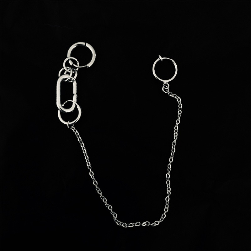 Personalized Earrings, Lip Chain, Nose Chain, Non-perforated Lip Ring, Ear Clip Earrings