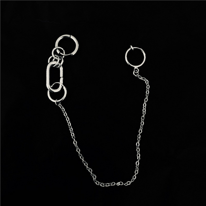 Personalized Earrings, Lip Chain, Nose Chain, Non-perforated Lip Ring, Ear Clip Earrings