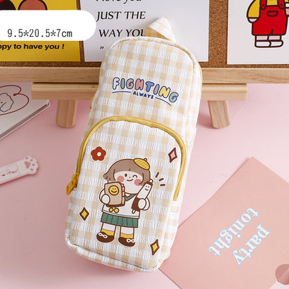 Multifunctional Girl Heart Cartoon School Bag Pencil