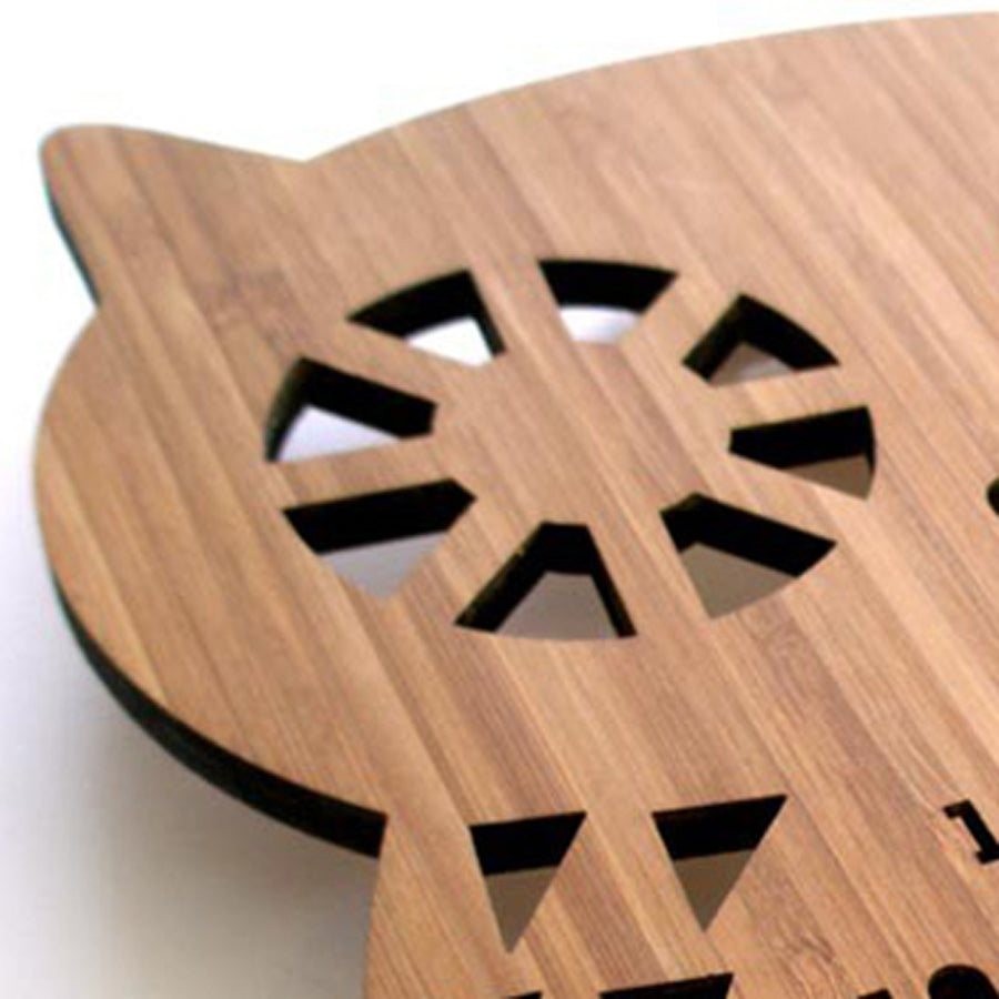 Owl wall clock