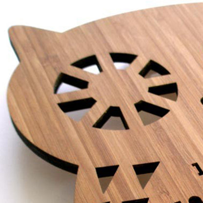 Owl wall clock