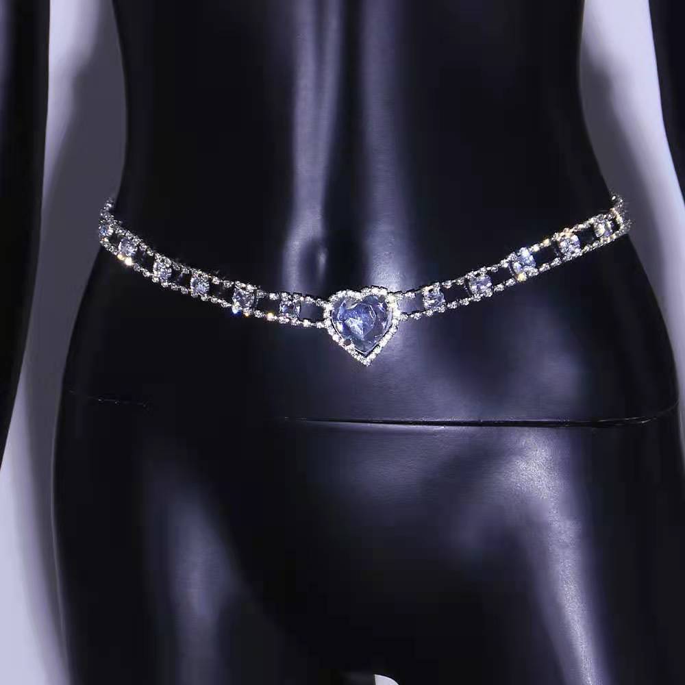 New Fashion Inlaid Rhinestone Waist Waist Chain