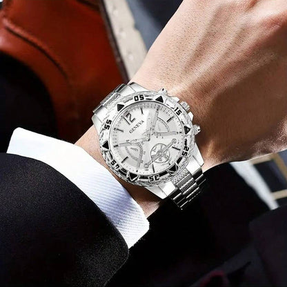 Men's Authentic Volkswagen Fully Automatic Mechanical Watch With Steel Strap