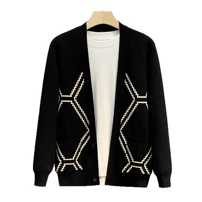 Men's Coat Light Luxury British Slim Sweater