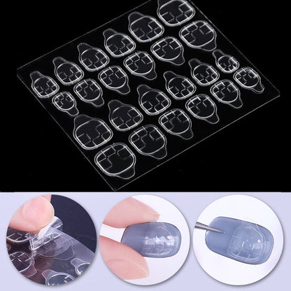 Transparent invisible nail sticker
