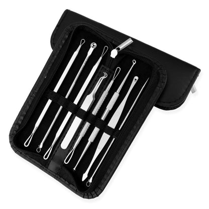 Stainless Steel Acne Needle 8-piece Set Squeeze Needle Beauty Salon Tools