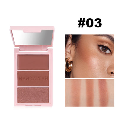 Blusher Plate Highlight Contour Compact Brighten Face