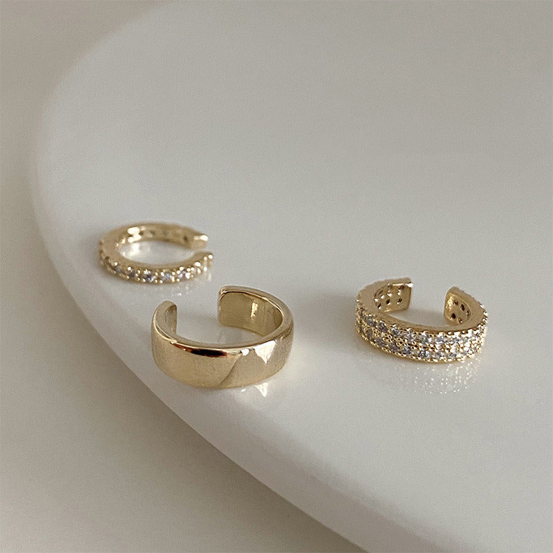 Simple And Advanced Ear Clip Without Ear Hole Female French Earrings
