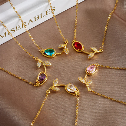 Tulip Flower Necklace For Women
