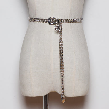 Thin Waist Chain Shirt Dress Belt Metal Chain