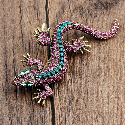 Suit brooch lizard pin clothes accessories