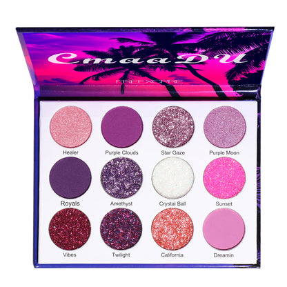 Women's Creative 12 Colors Glitter Eyeshadow Palette