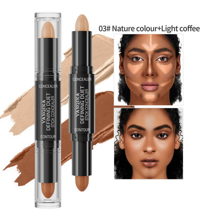 Double-headed Highlight Contour Stick Dual-purpose Stereo Highlighting Stick