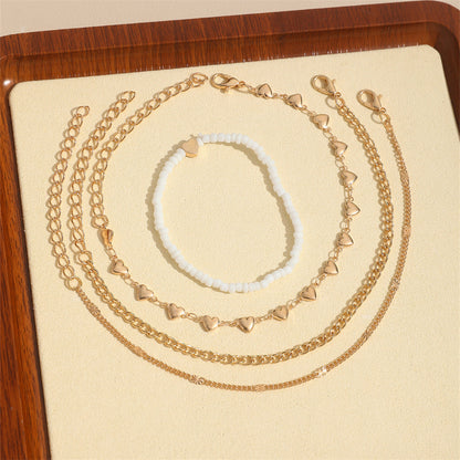 Multi-layer Anklet Retro Beach Metal Chain Anklet Suit