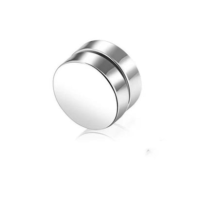 Titanium Steel Earrings Cross Zircon Magnet Ear Clip