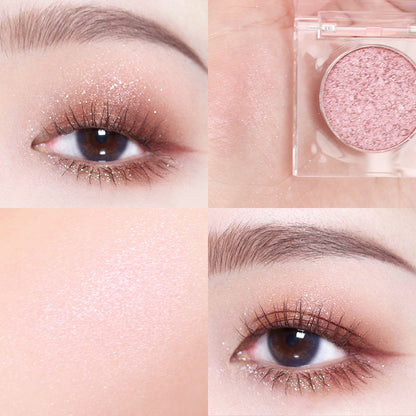 High Gloss Earth Color Broken Diamond Fine Shimmer Matt Pearl Eye Shadow Disc