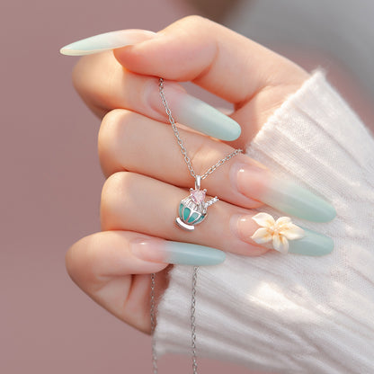 Seaside Series Shaved Ice Necklace For Women
