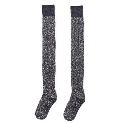 Long High Tube Knee Length Cotton Socks Keep Women Warm And Slim