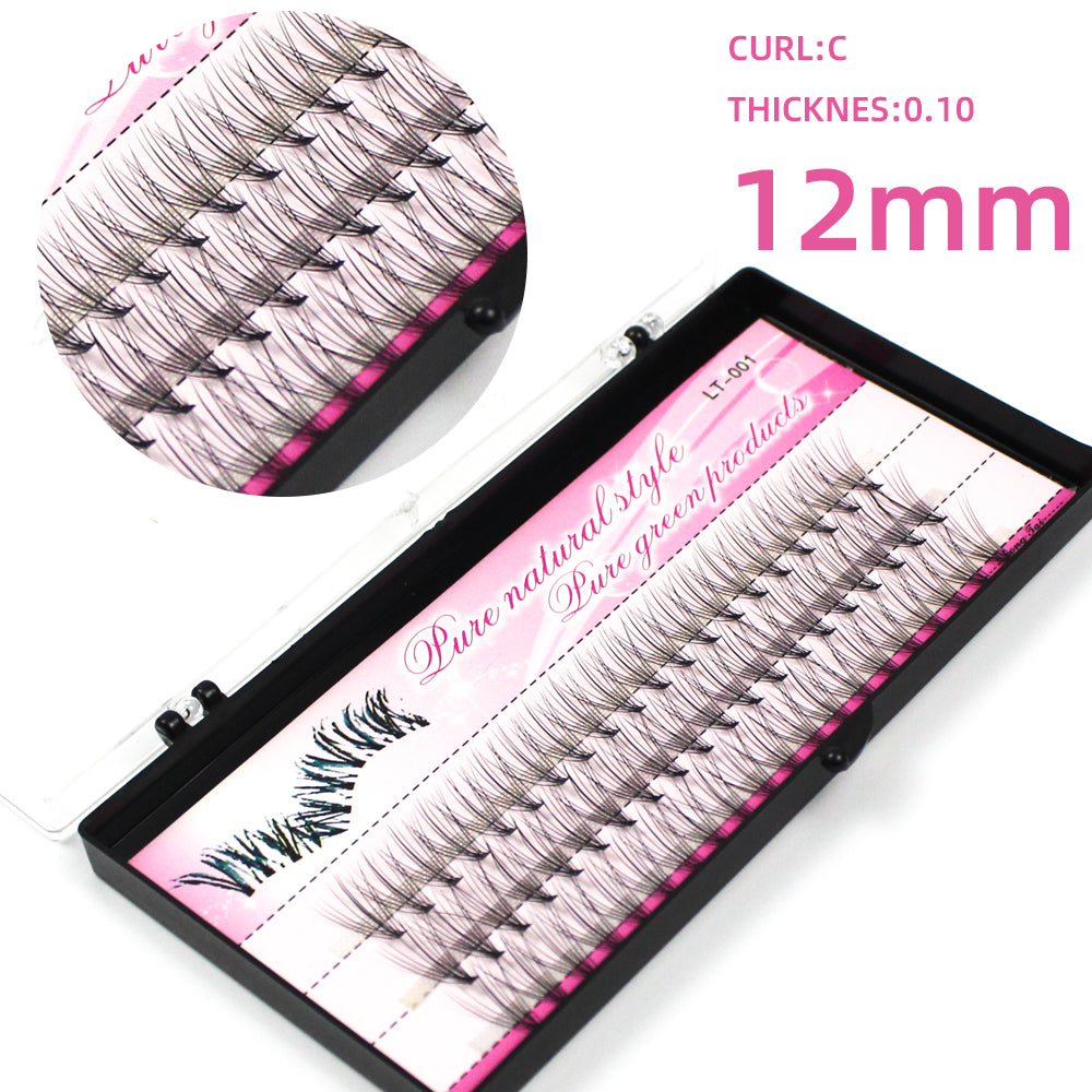 Single Eyelashes, Hairy Chicken Paw Hairs, Grafted Eyelashes, A Cluster Of 10 Self-grafted, Inoculated False Eyelashes