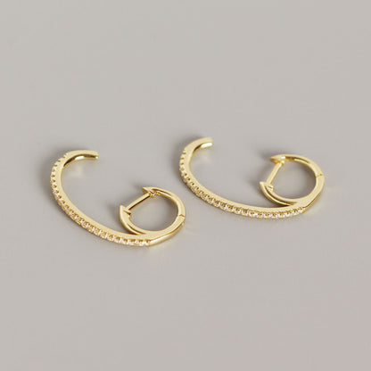 INS Style Personality Full Of Diamond Earrings Earrings Earrings Wild Earrings