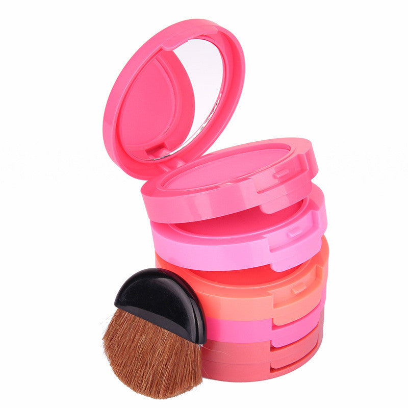 Fashion New Rouge Cream 5 Color Blush Tray