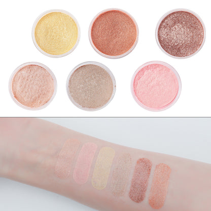 6-color High-gloss Loose Powder Lasting Waterproof