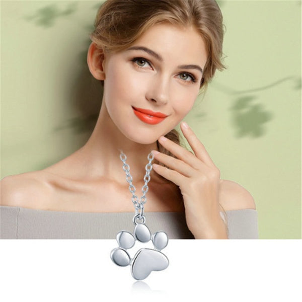 Footprint necklace