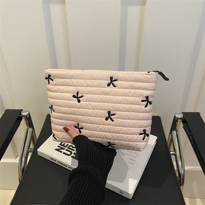 Oxford Cloth Butterfly Print Clutch For Women