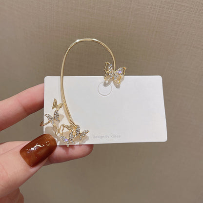 A Two-wear Type Ear Bone Clip Ear Hook Earrings