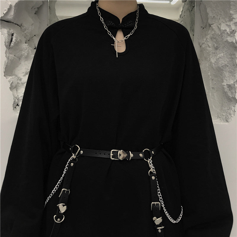 Love Waist Chain Metal Leg Ring Chain Belt