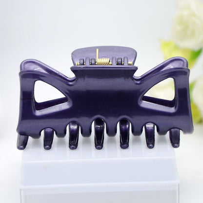 Dark Color Plastic Hairpin 7CM Wide Hairpin Small Hairclip Plastic Head Clip Plastic Ornament