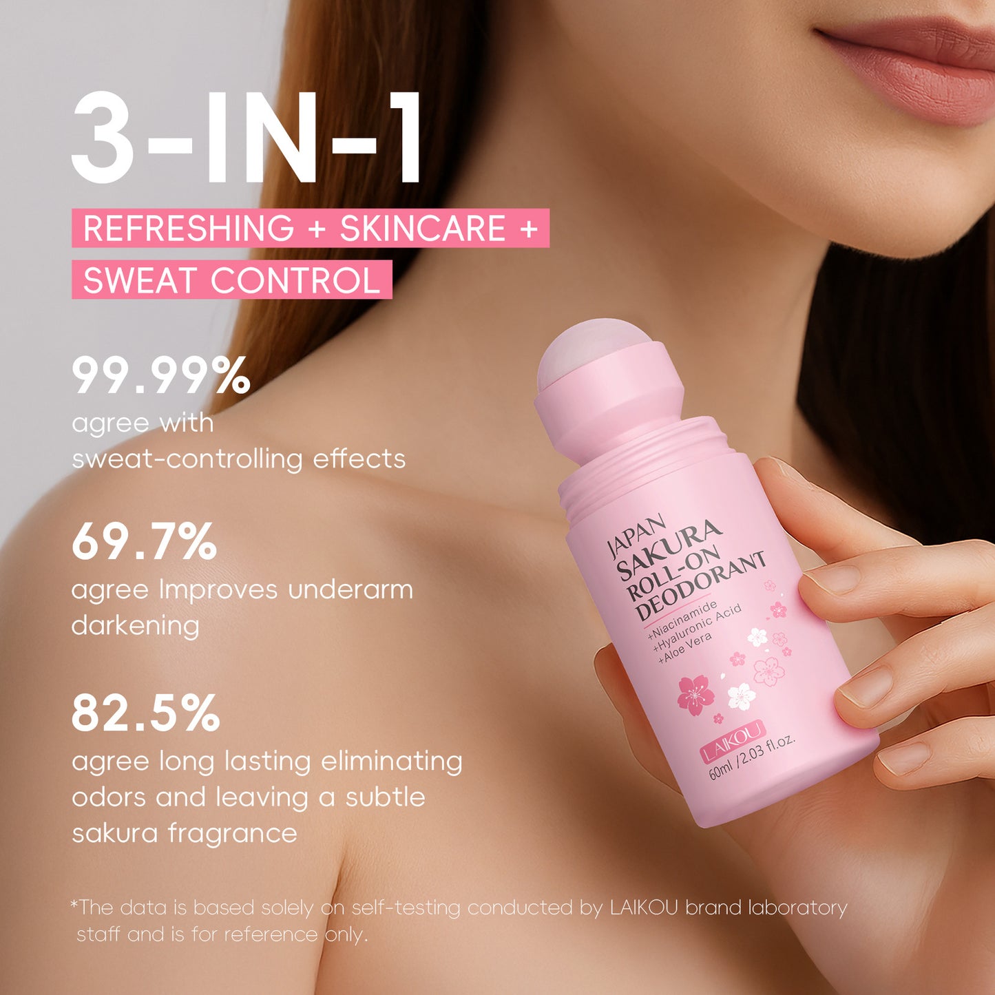 Cherry Blossom Fragrance Body Roll-On Deodorant