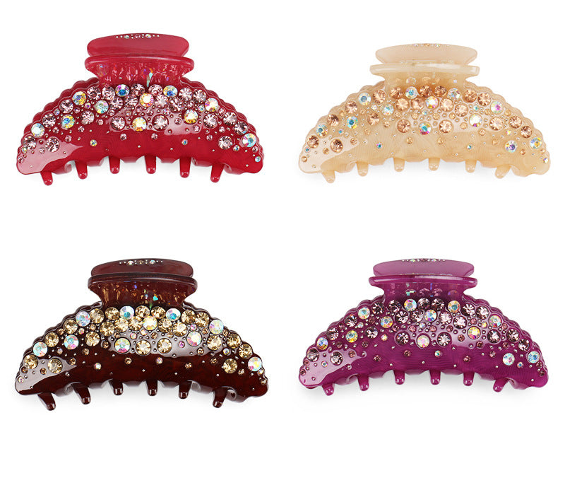 Acrylic Big Rhinestone Hair Claw Fashion
