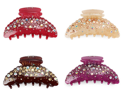Acrylic Big Rhinestone Hair Claw Fashion