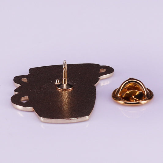 Tea lover brooch