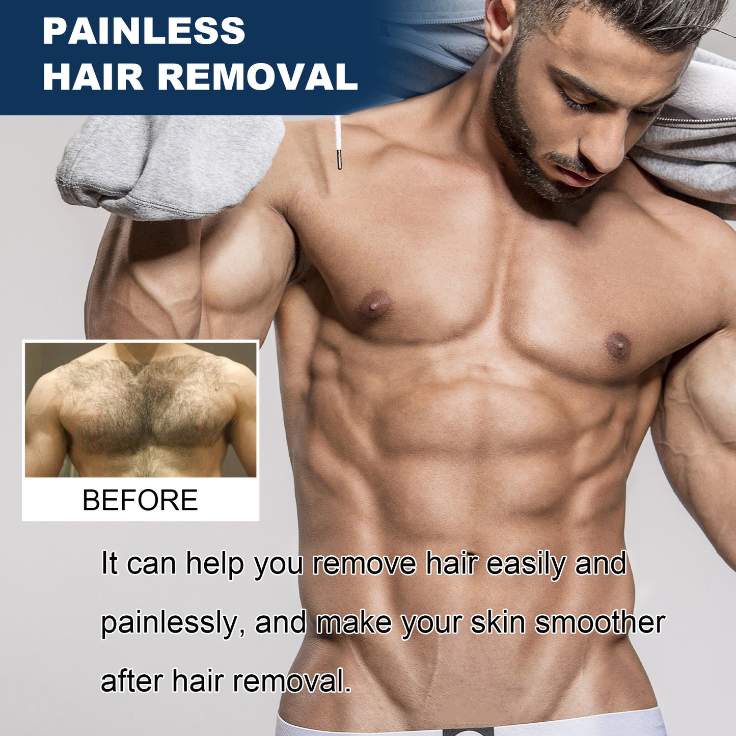 Men's Lip Removal Beard Armpit Hand And Leg Hair Mild And Non-irritating Body Depilatory Cream