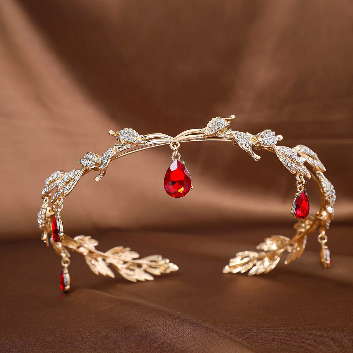 Womens Rhinestone Crown Hair Accessory
