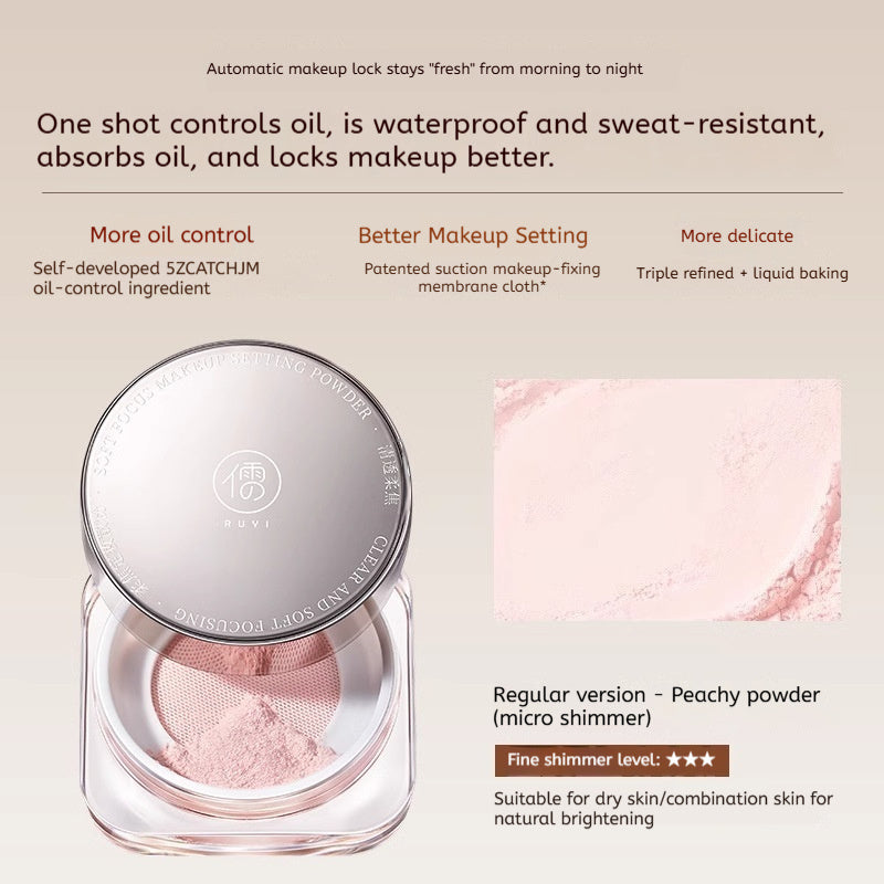 Oil-control Makeup-setting Long-wearing Waterproof And Sweat-proof Loose Powder