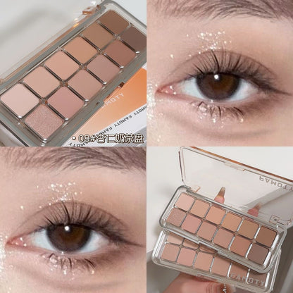 12-color Eyeshadow Palette Versatile Earth Tones Shimmer Matte